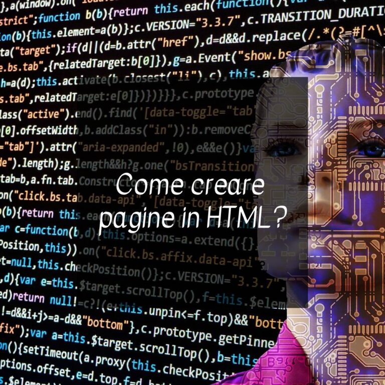Creare pagine HTML