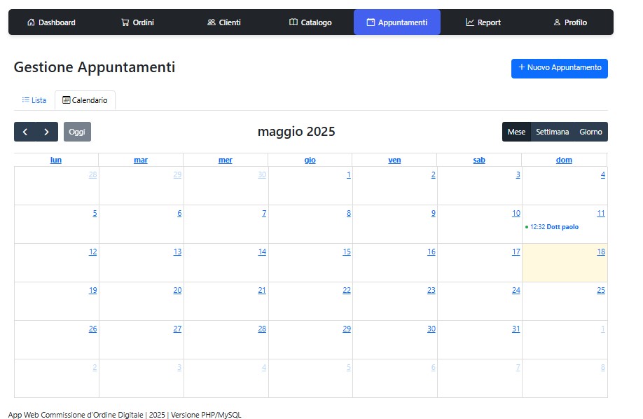 Gestionale web per rappresentanti con pannello admin